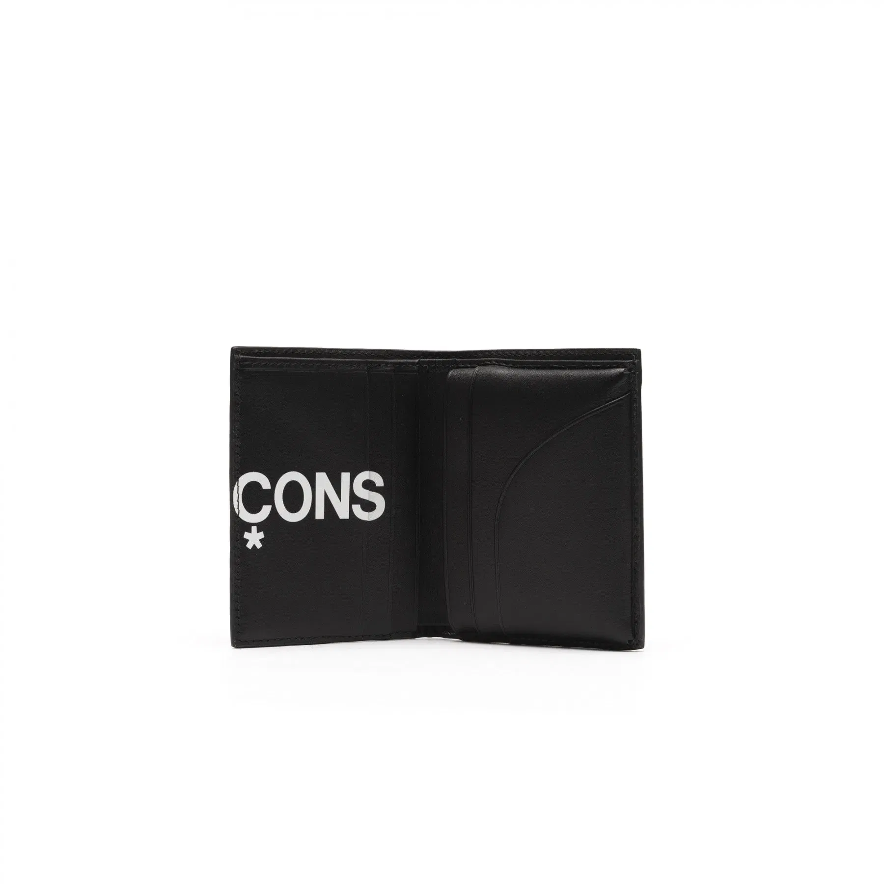 COMME DES GARCONS WALLET HUGE LOGO WALLET - BLACK