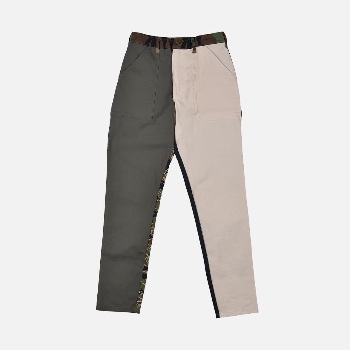 stan ray RECONSTRUCT TAPER FATIGUE PANT - OLIVE / NATURAL (1)