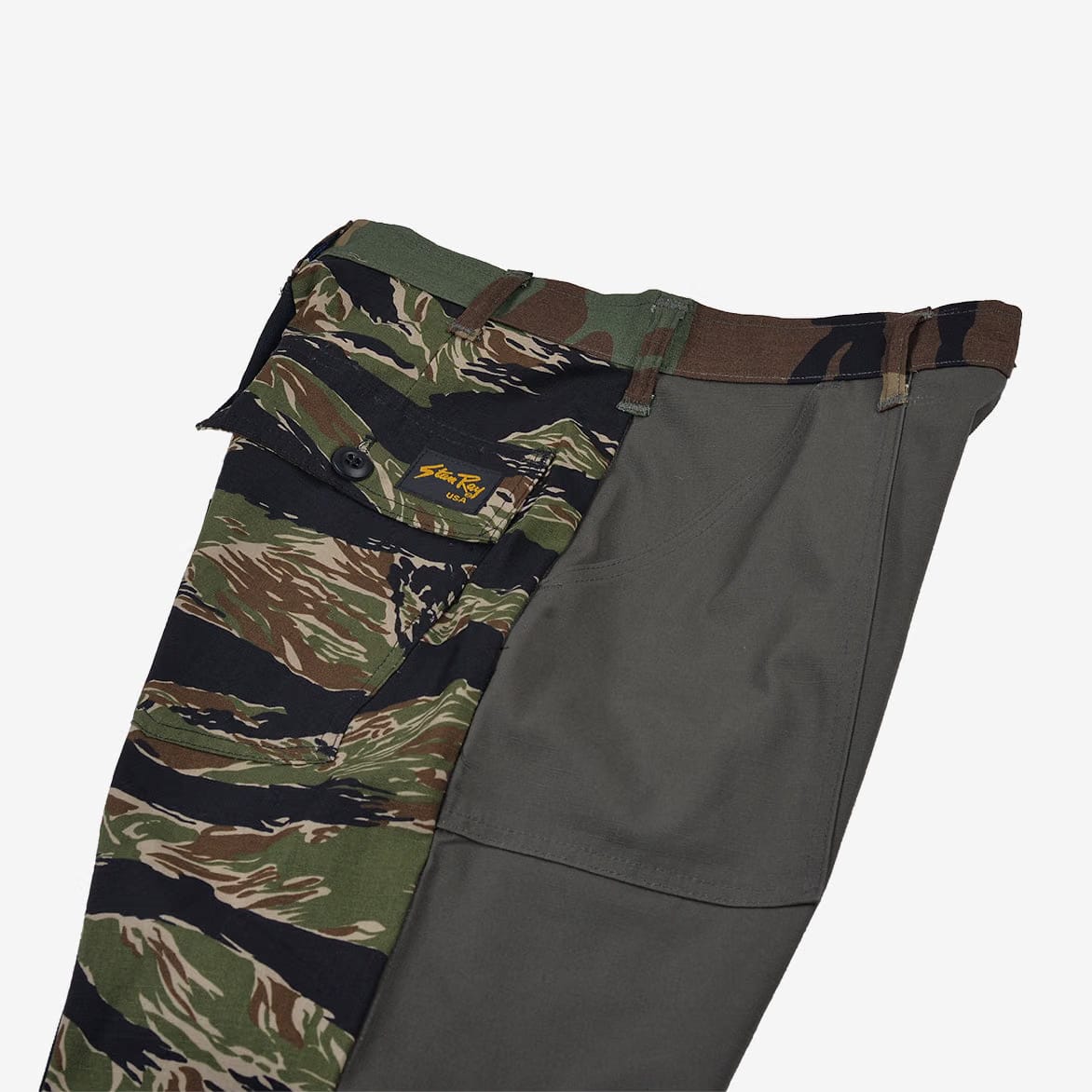 stan ray RECONSTRUCT TAPER FATIGUE PANT - OLIVE / NATURAL (1)