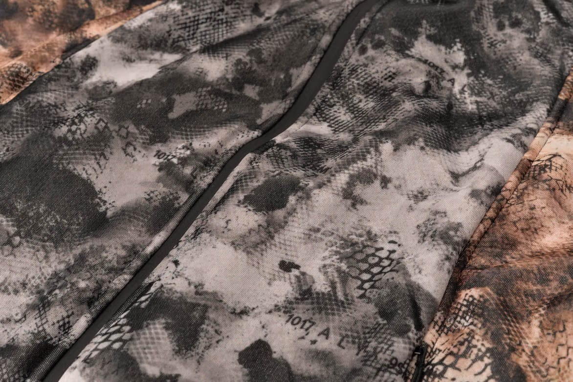 1017 ALYX 9SM MESH POLAR FLEECE ZIP UP HOODIE - CAMO