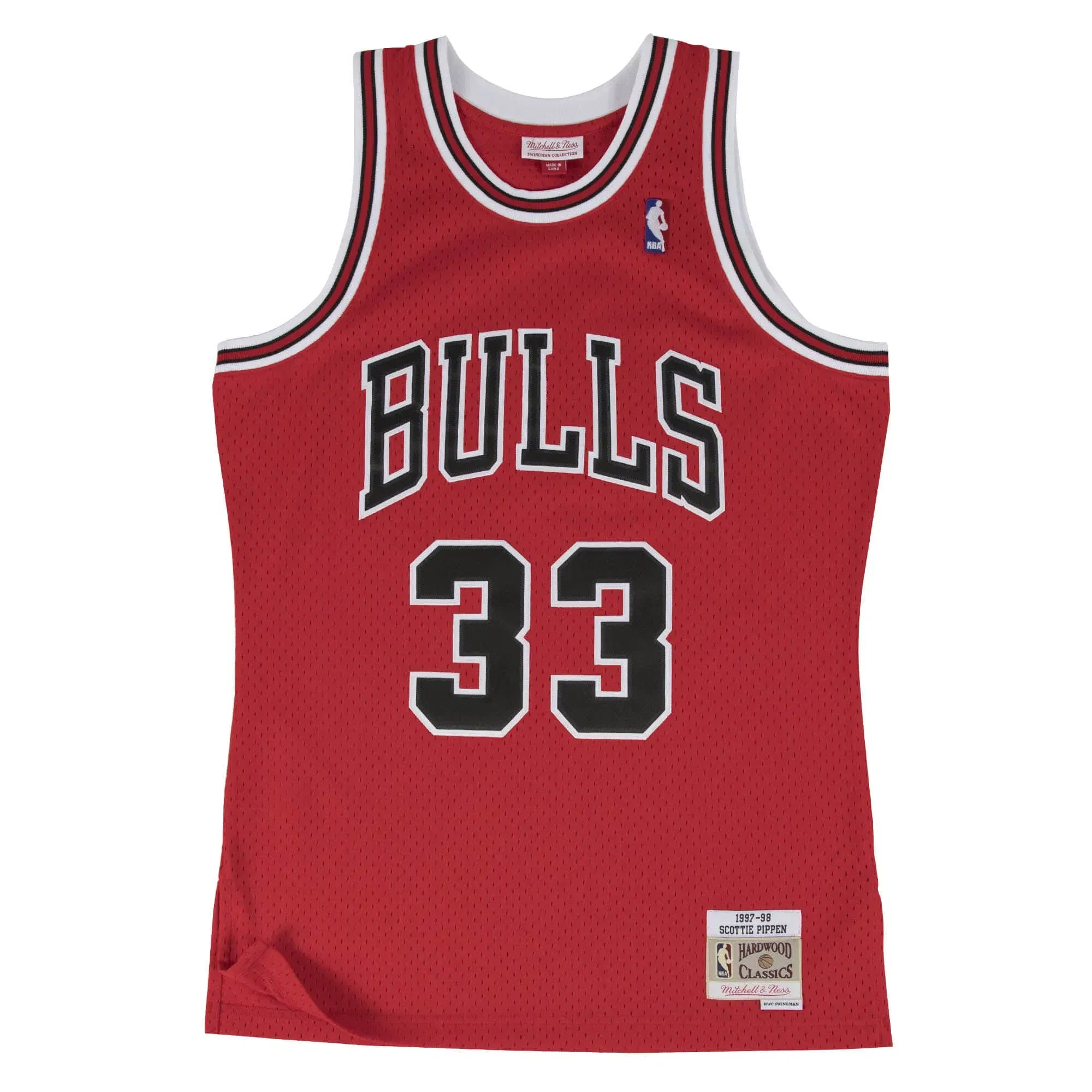 Mitchell & Ness Swingman Jersey Chicago Bulls Road 1997-98 Scottie Pippen Red