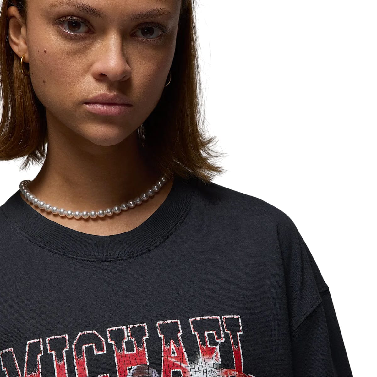 Air Jordan Wmns Oversized Mixtape Tee 'Off-Noir'
