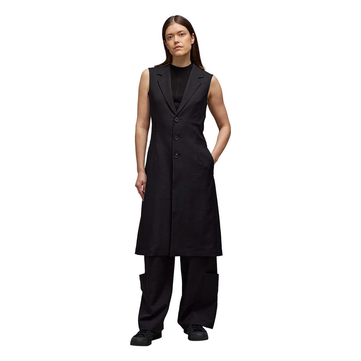 Y-3 Sport Uniform Tailored Patch Vest 'Black'