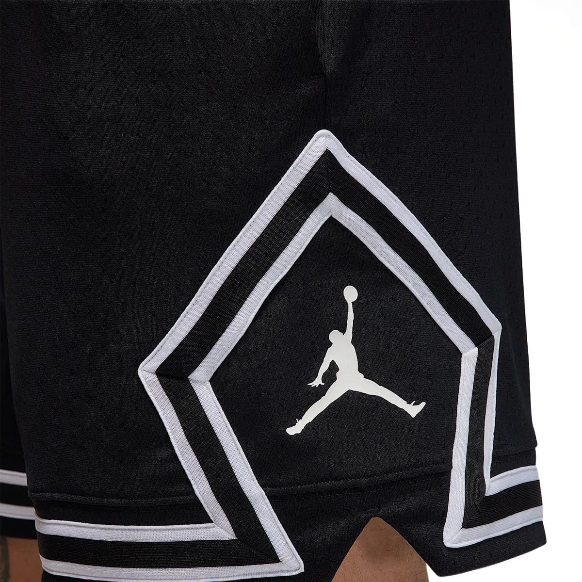 Nike Sports Dri-FIT Mesh Diamond Shorts 'Black White'
