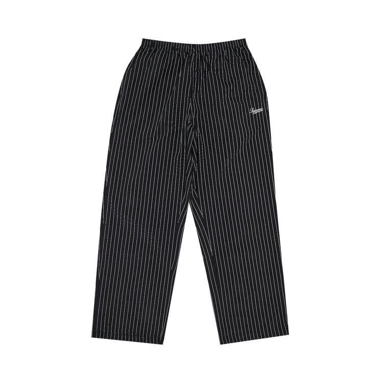 Supreme Reflective Pinstripe Track Pant Black