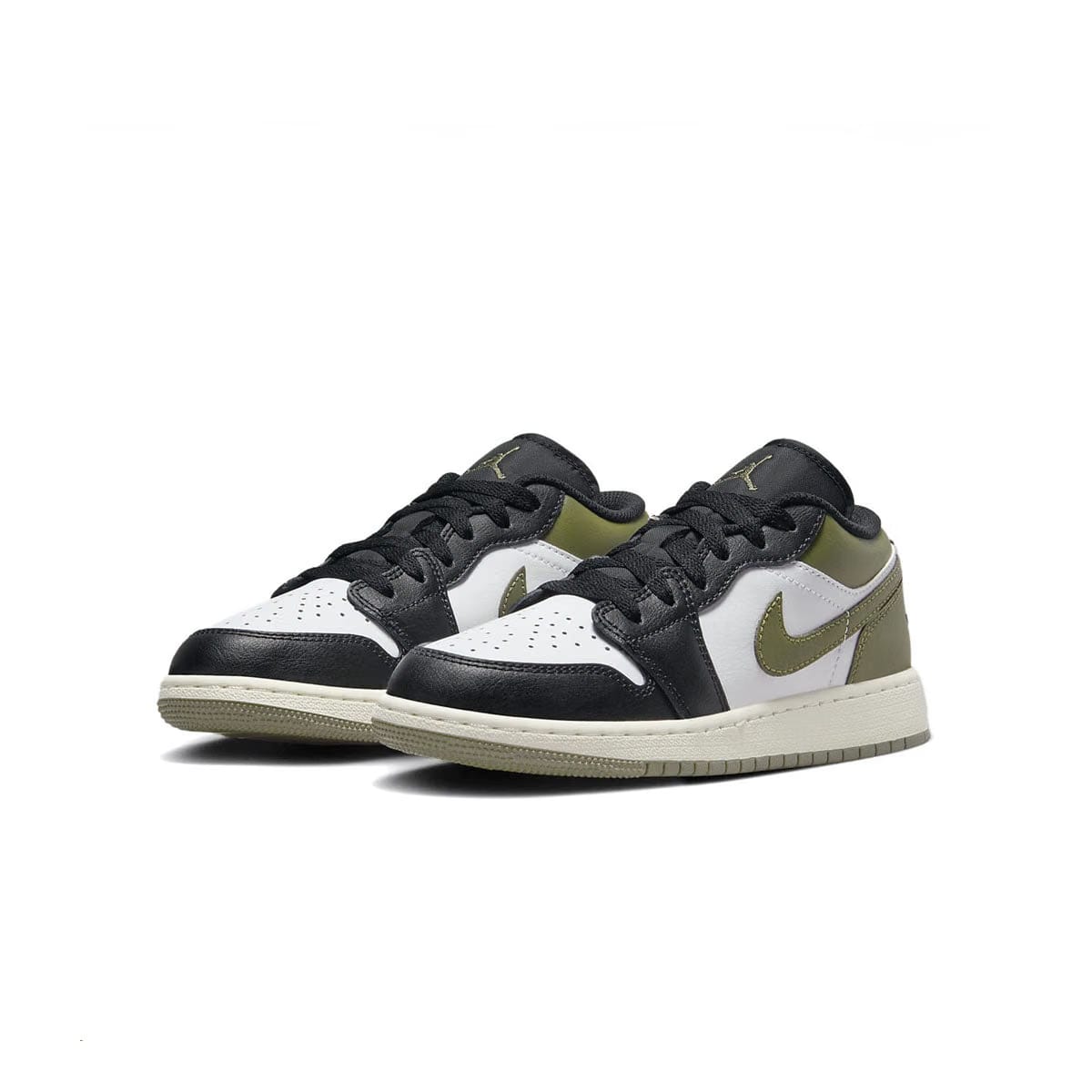 Air Jordan Kids Air Jordan 1 Low 'Black Toe Medium Olive'