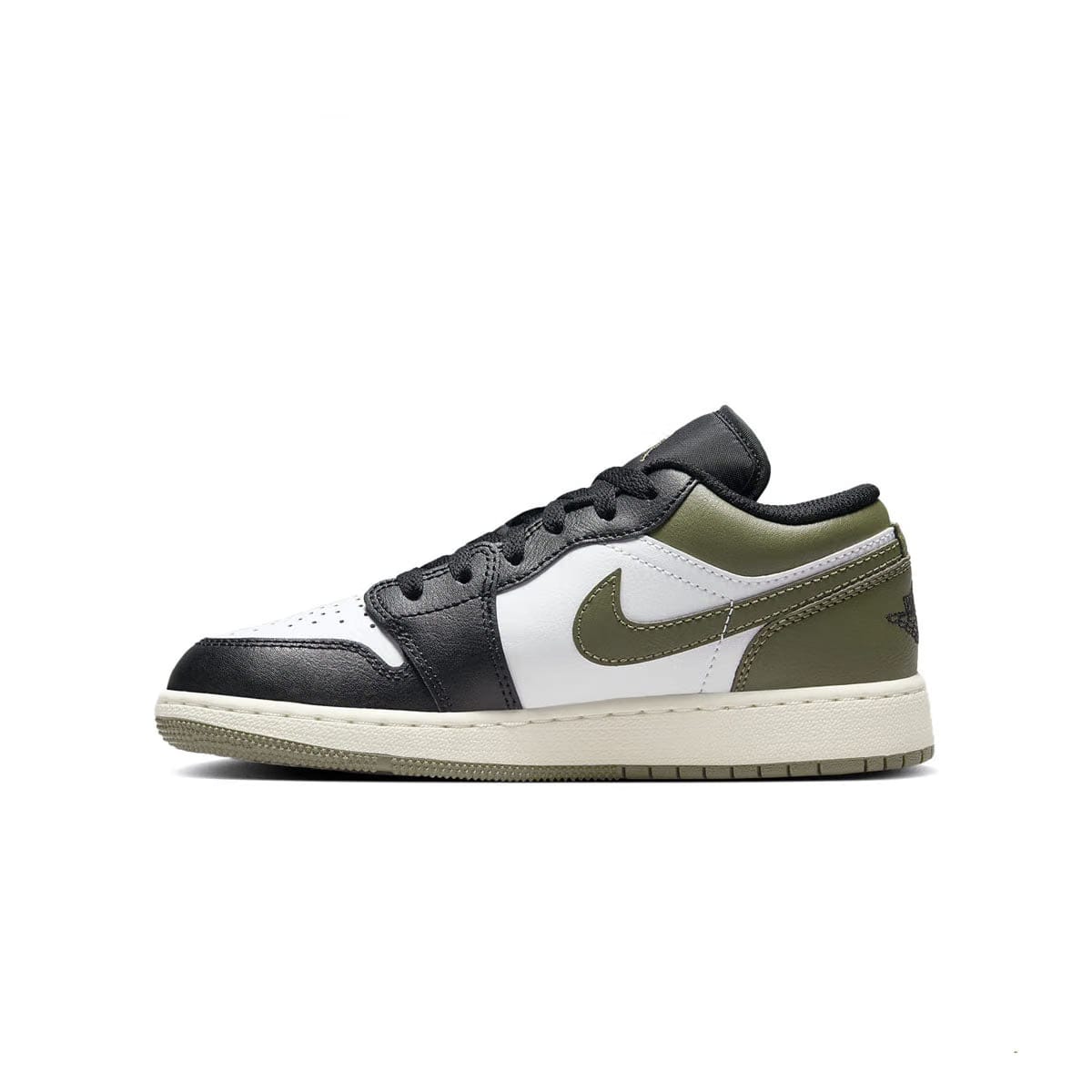 Air Jordan Kids Air Jordan 1 Low 'Black Toe Medium Olive'