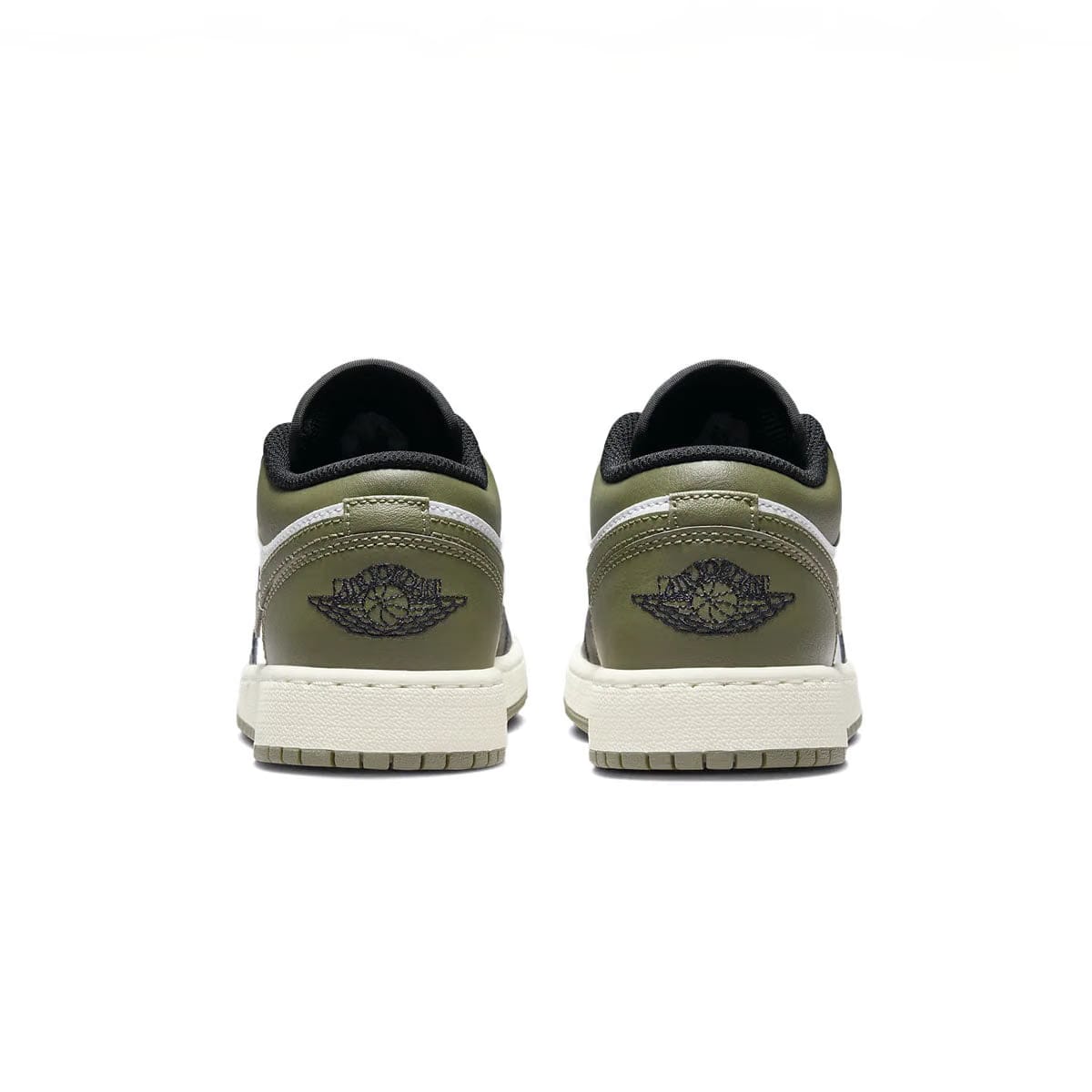 Air Jordan Kids Air Jordan 1 Low 'Black Toe Medium Olive'