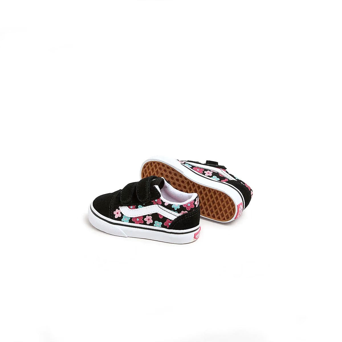 Vans Toddlers Old Skool Hook & Loop 'Flower Glitter'