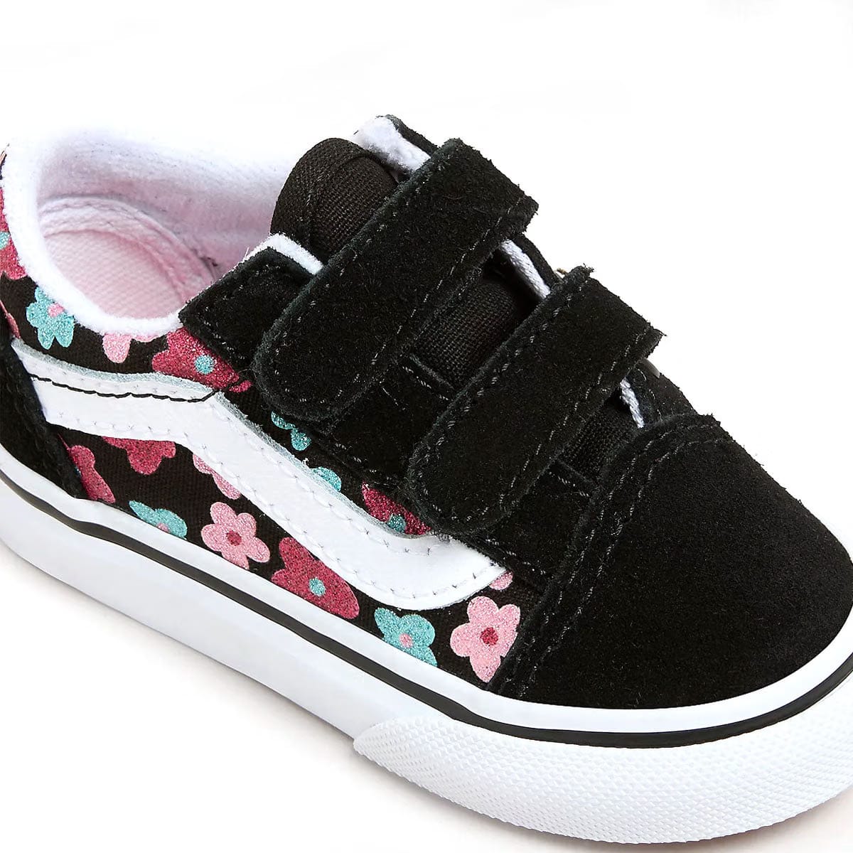 Vans Toddlers Old Skool Hook & Loop 'Flower Glitter'