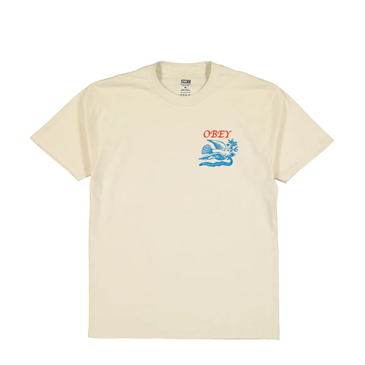 Obey Peace Delivery Dove T Shirt 'Cream'