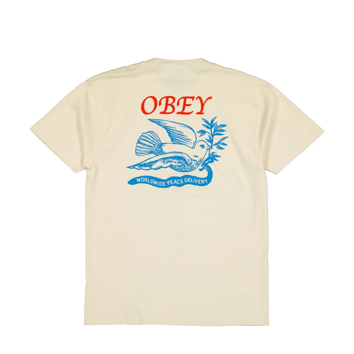 Obey Peace Delivery Dove T Shirt 'Cream'