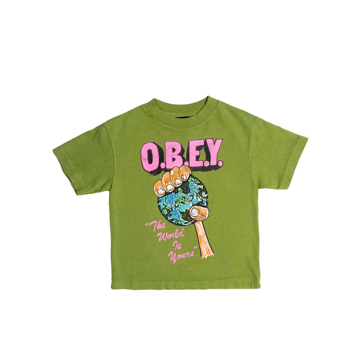 Obey Kids The World Is Yours Tee 'Celery'