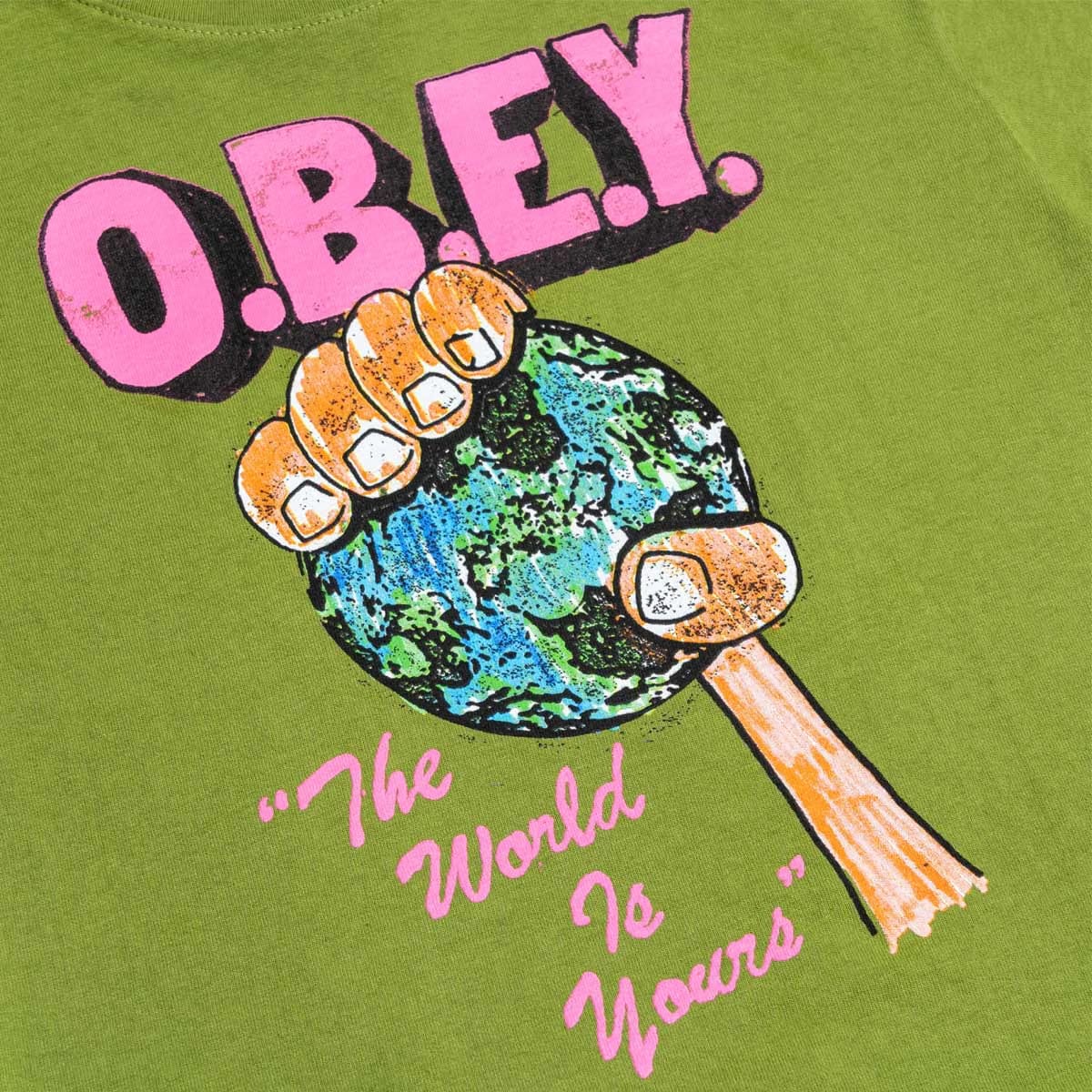 Obey Kids The World Is Yours Tee 'Celery'