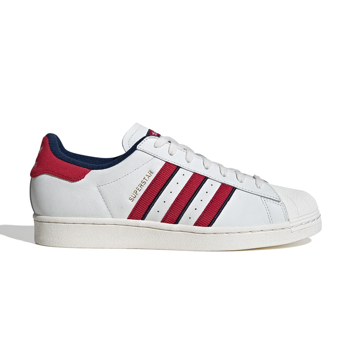 adidas Superstar 'White Team Victory Red Night Indigo'