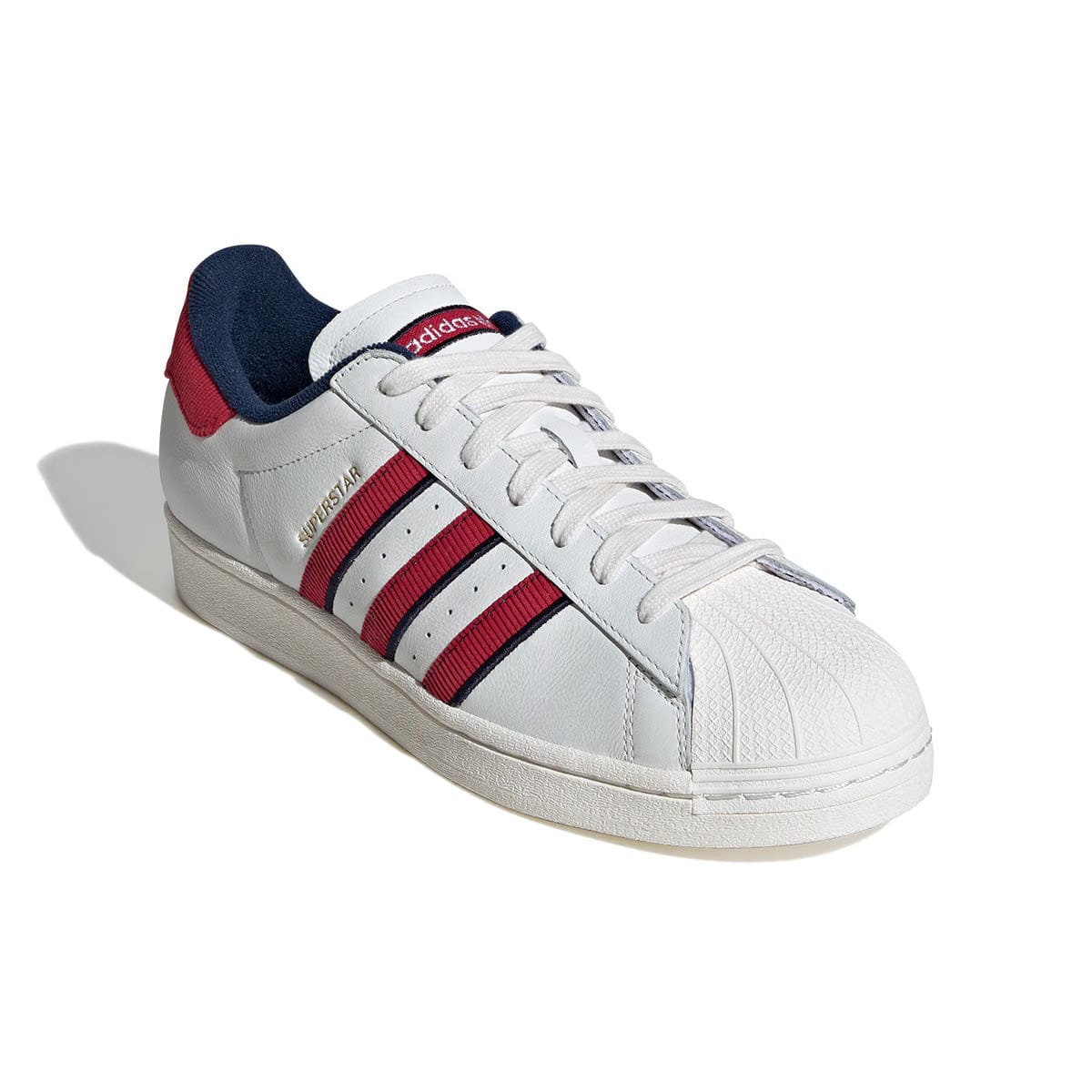 adidas Superstar 'White Team Victory Red Night Indigo'