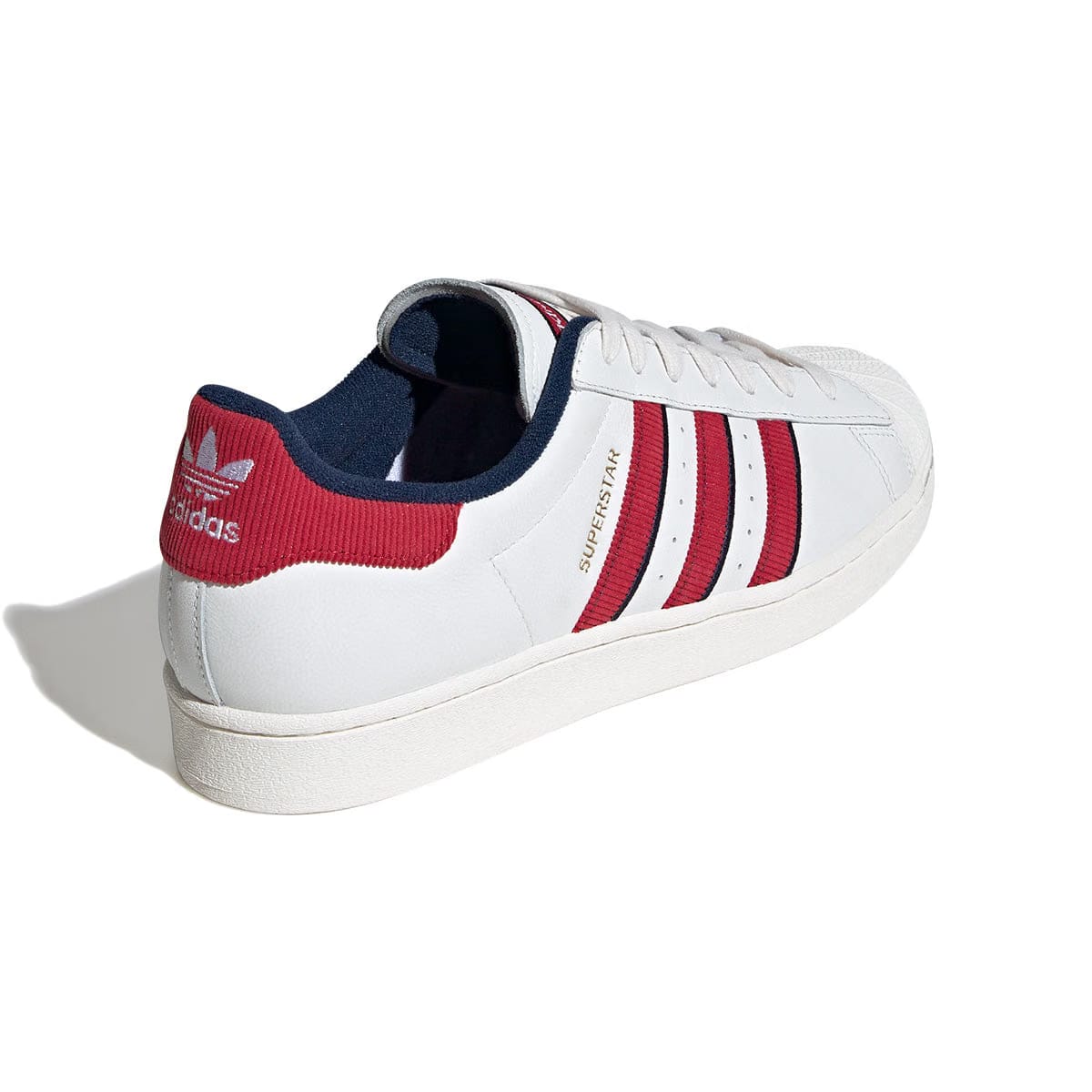 adidas Superstar 'White Team Victory Red Night Indigo'