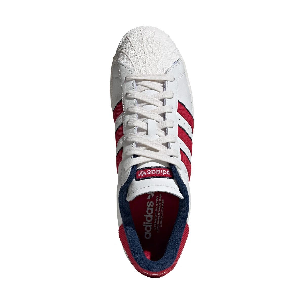 adidas Superstar 'White Team Victory Red Night Indigo'
