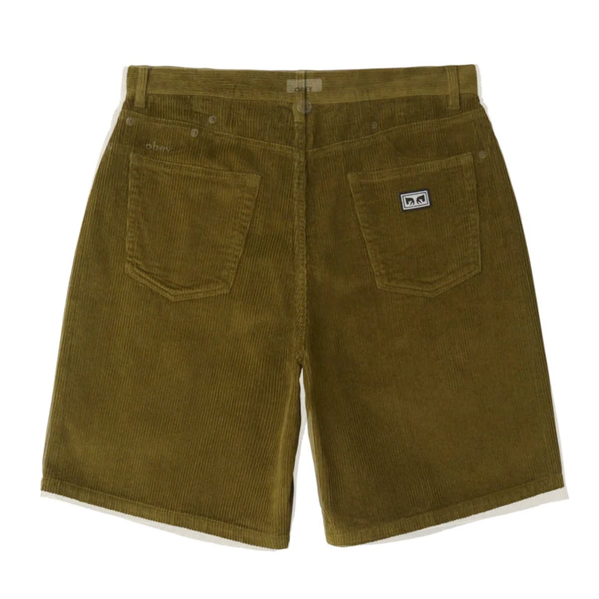 Obey Bigwig Baggy corduroy Shorts 'Moss Green'