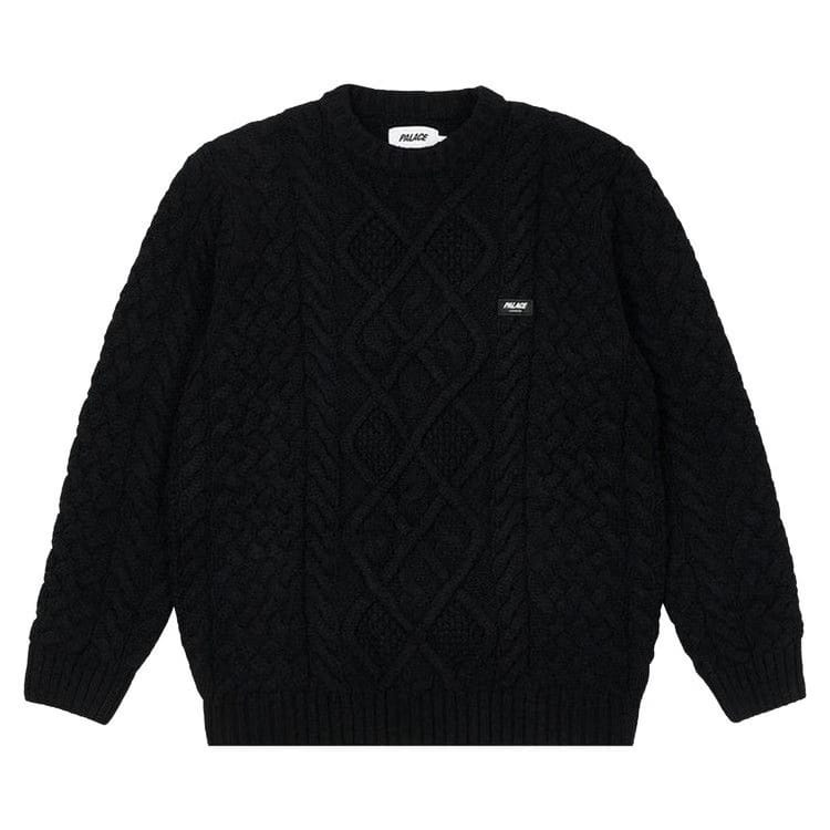 Palace Cable Knit Black