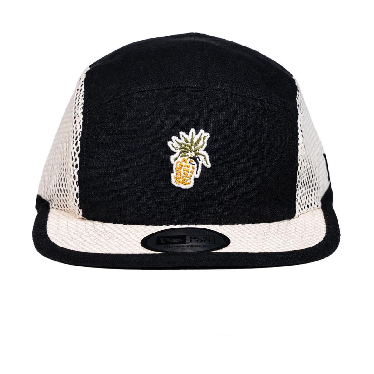 URBAN ISLANDER + New Era 5 Panel Camper Cap 'Black White'