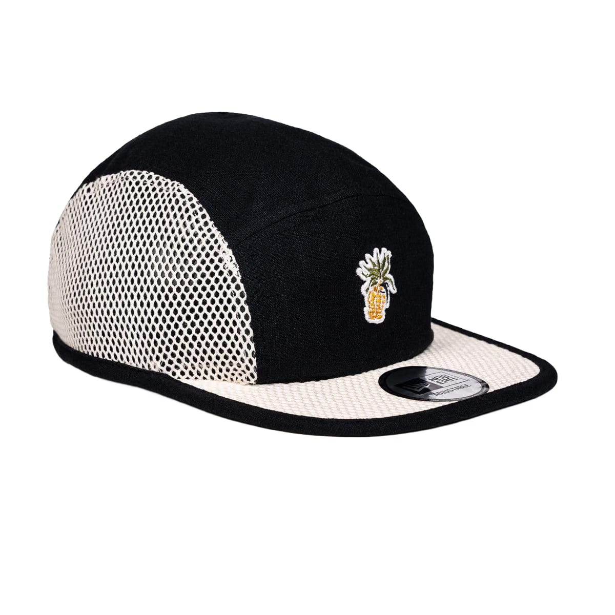 URBAN ISLANDER + New Era 5 Panel Camper Cap 'Black White'