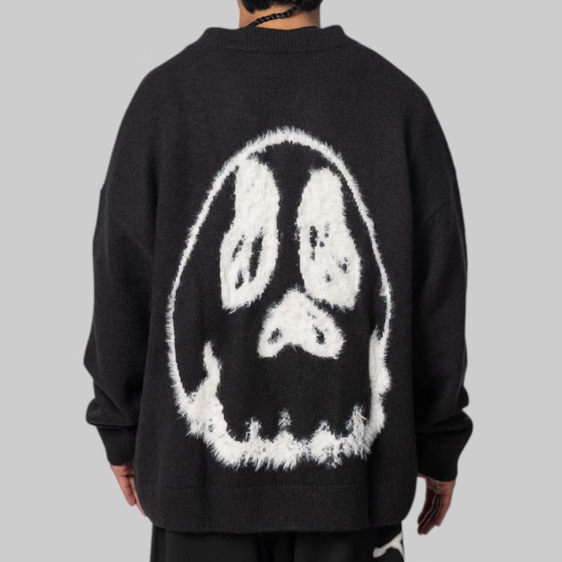Y-3 X CHITO Graphic Knit Cardigan - Black