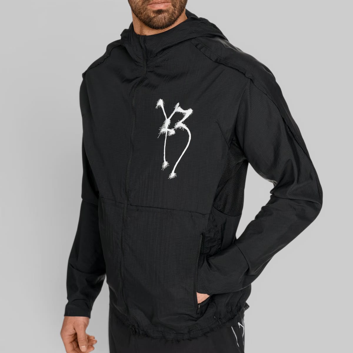 Y-3 X CHITO Graphic Running Jacket - Black