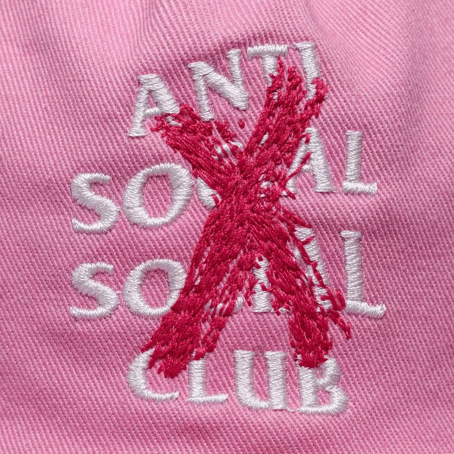 ANTI SOCIAL SOCIAL CLUB Cancelled Paint Snapback - Pink