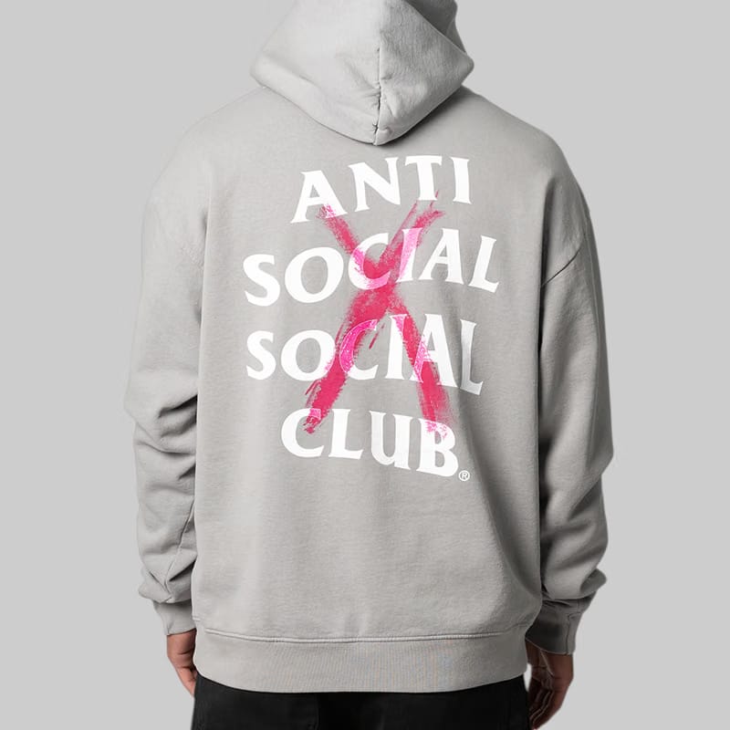 ANTI SOCIAL SOCIAL CLUB Cancelled Paint Hoodie - Grey