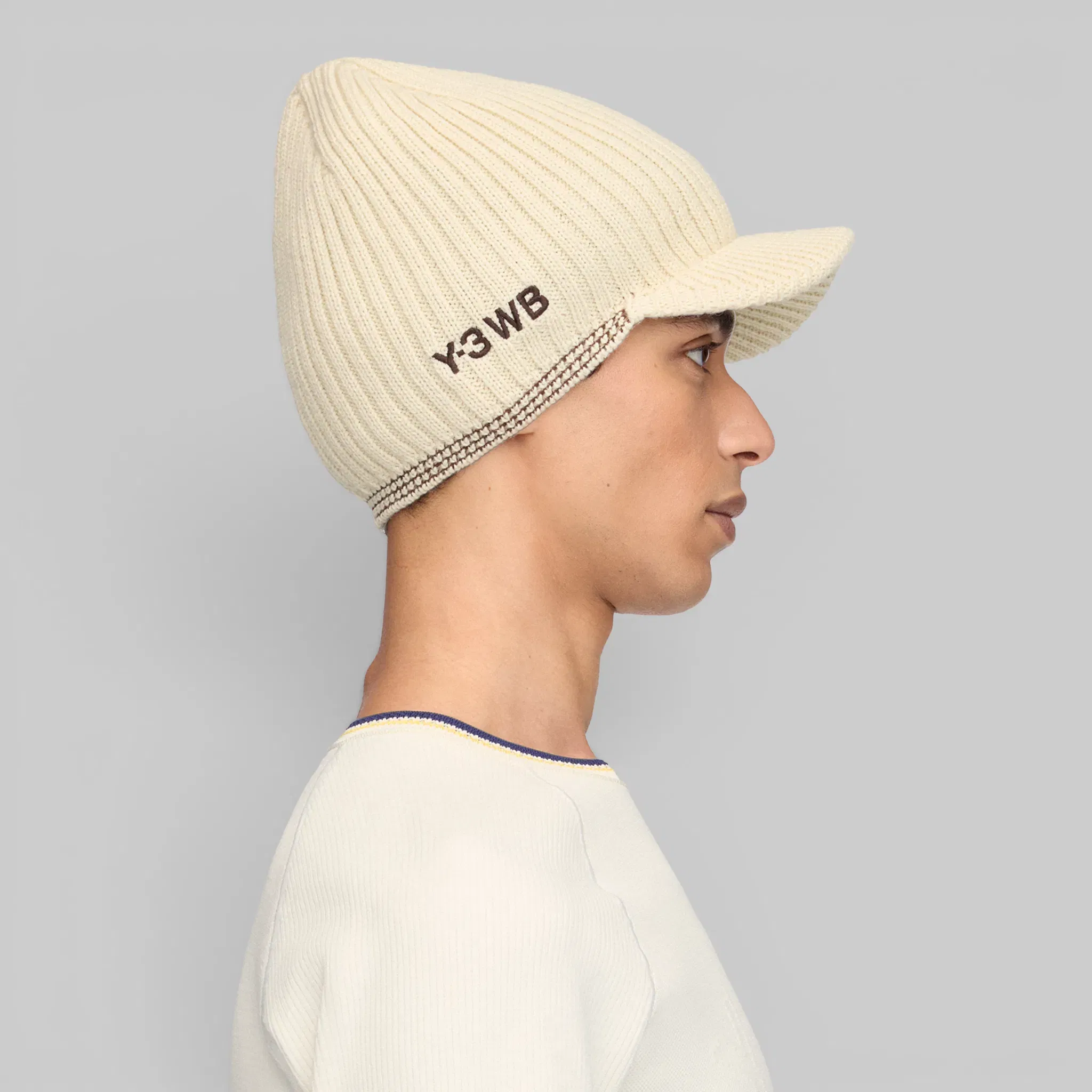 adidas Y-3 by Wales Bonner Beanie Cap - Cream White