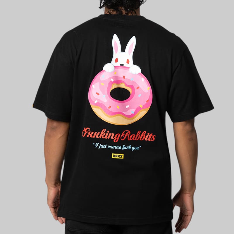 FR2 Rabbit Donut T-Shirt - Black