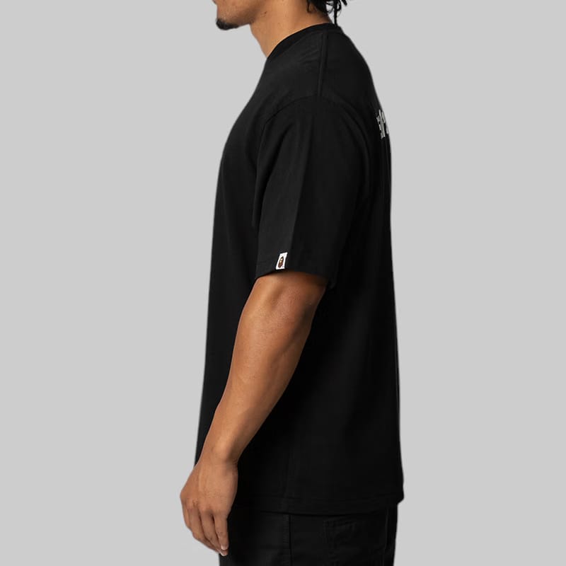 BAPE A Bathing Ape Logo Relaxed Fit T-Shirt - Black