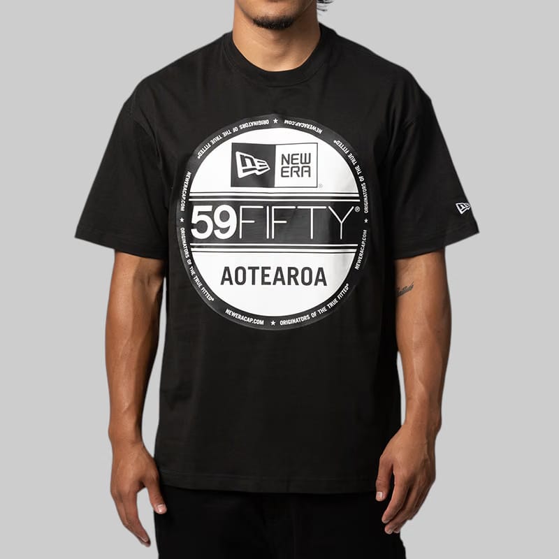 New Era 59Fifty Day Sticker Aotearoa T-Shirt - Black