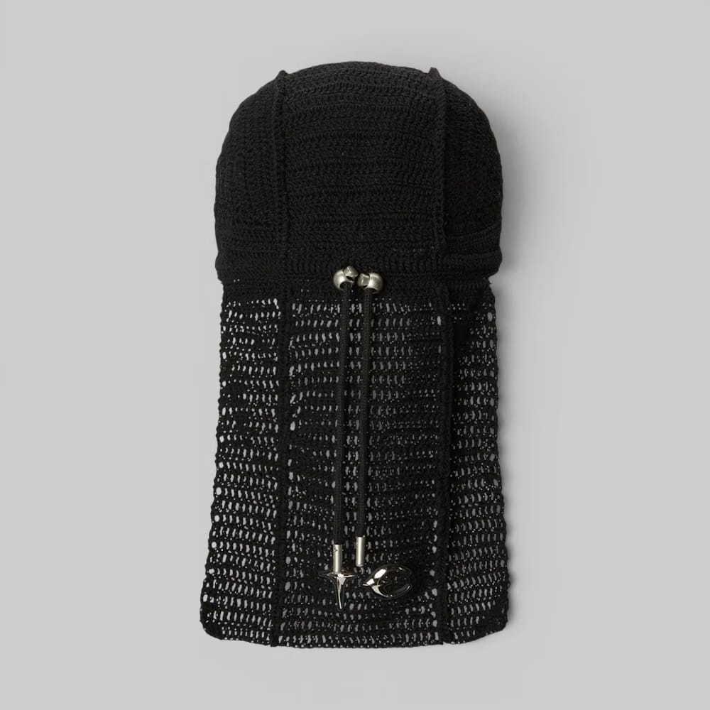 THUG CLUB TC Destroyed Crochet Tail Hat - Black