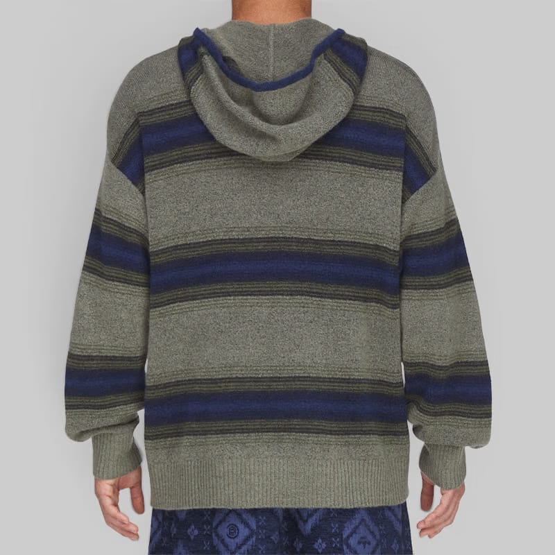 adidas X CLOT By Edison Chen Baja Hoodie - Trace Khaki/Tech Indigo