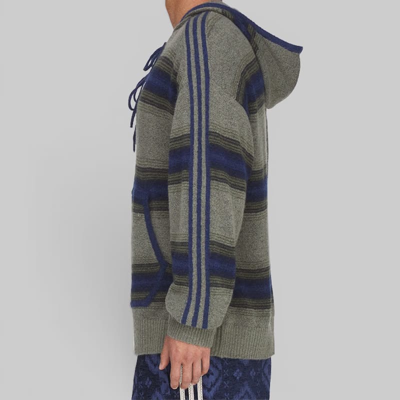 adidas X CLOT By Edison Chen Baja Hoodie - Trace Khaki/Tech Indigo