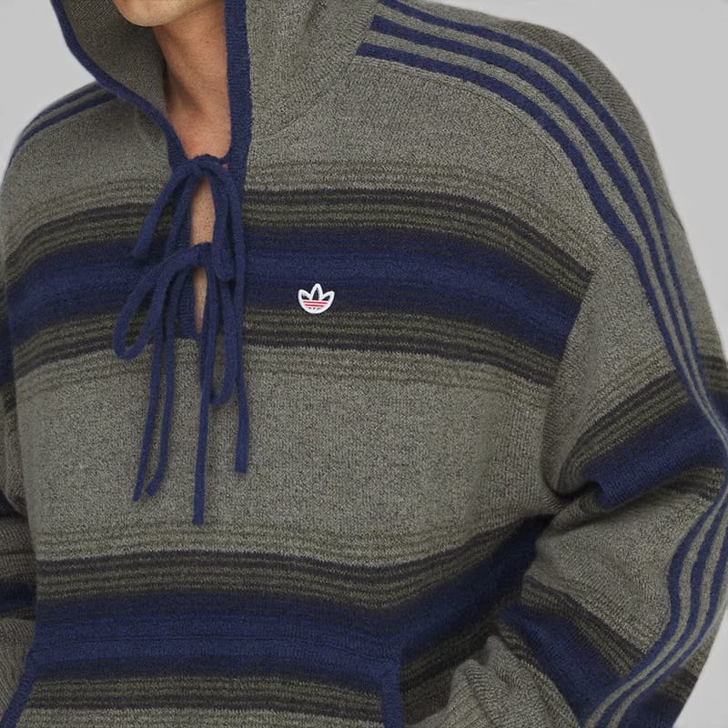 adidas X CLOT By Edison Chen Baja Hoodie - Trace Khaki/Tech Indigo