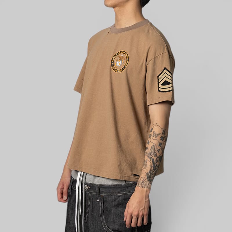 Protocol Index USMC Vintage T-Shirt - Khaki Beige