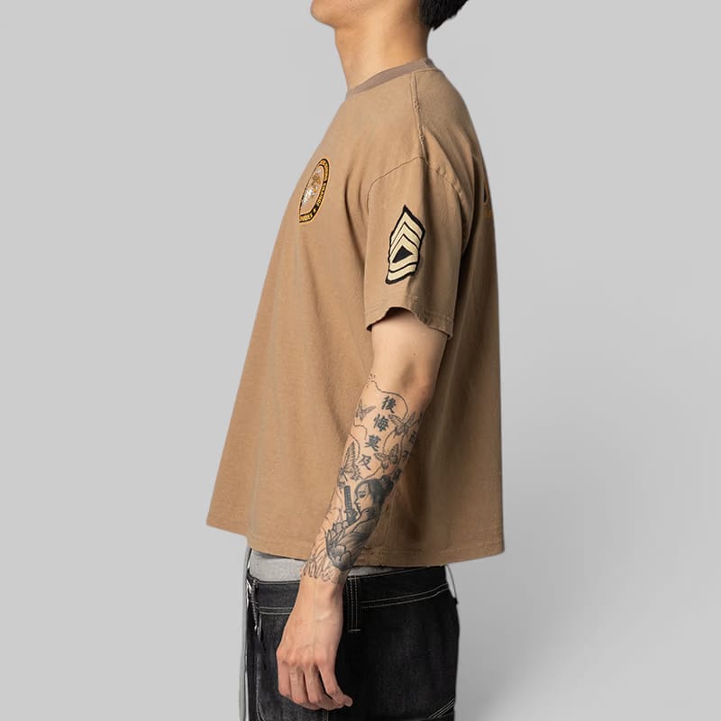 Protocol Index USMC Vintage T-Shirt - Khaki Beige