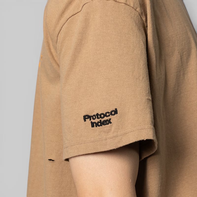 Protocol Index USMC Vintage T-Shirt - Khaki Beige