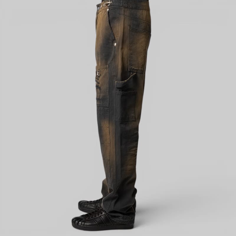 THUG CLUB TC Two Tone Washed Pant - Rust Black