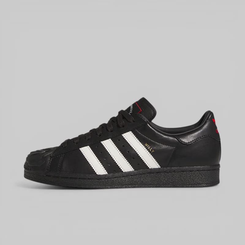 adidas X Willy Chavarria Superstar - Black/White/Red