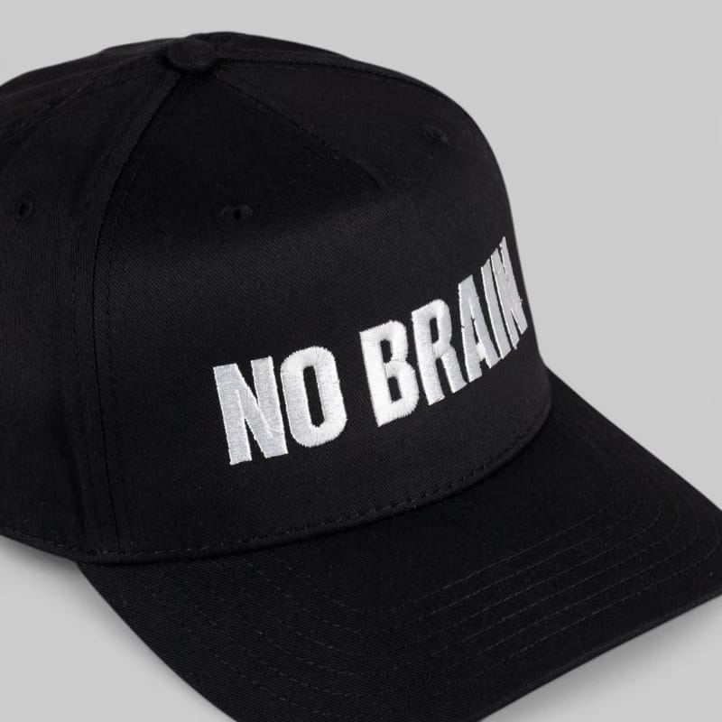 Fucking Awesome No Brain 6 Panel Snapback - Black