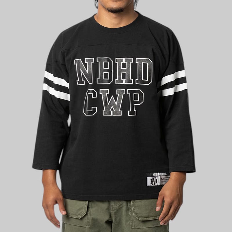 Neighborhood Football Long Sleeve Shirt - Black