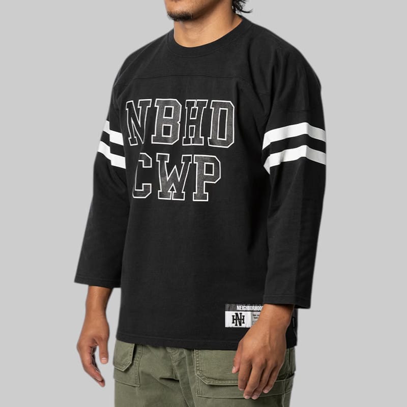 Neighborhood Football Long Sleeve Shirt - Black