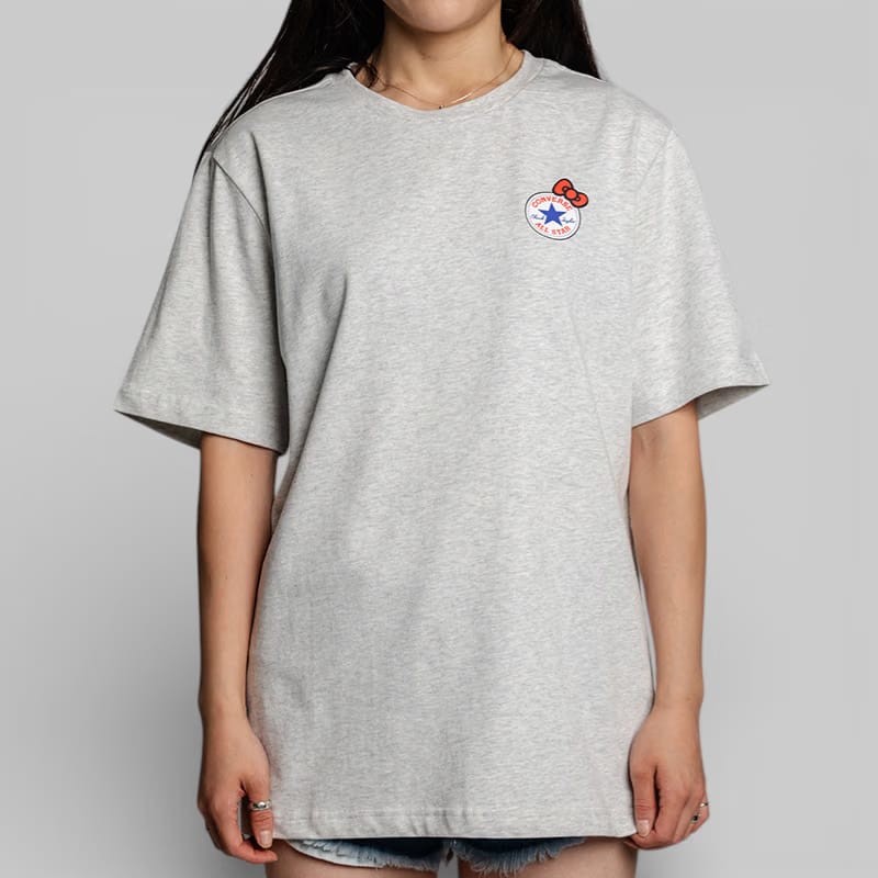 Converse X Hello kitty And Friends Patch T-Shirt - Light Grey