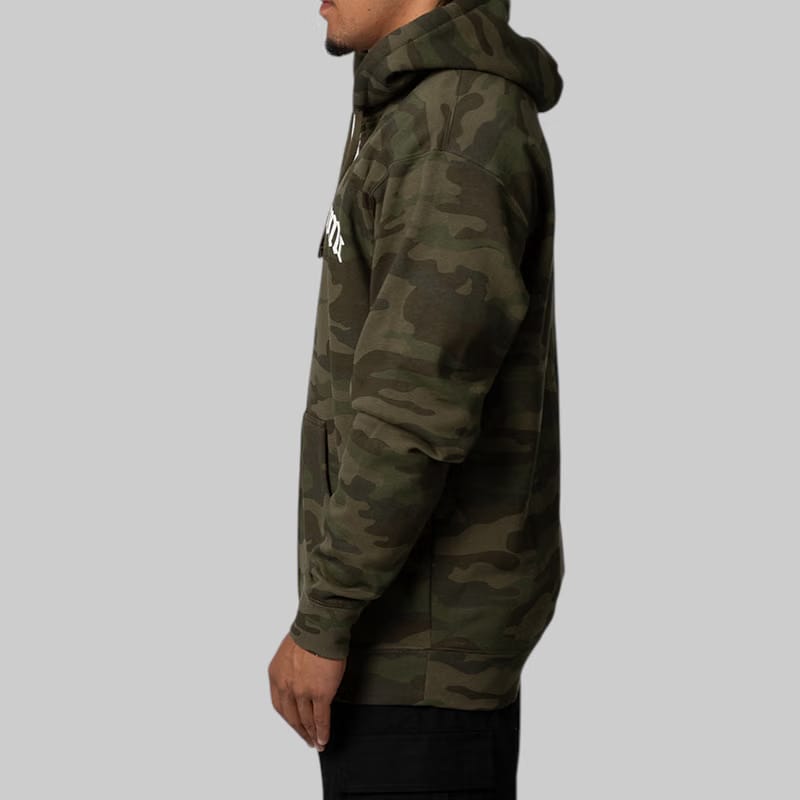 Fucking Awesome Blackletter Logo Zipped Hoodie - Camo