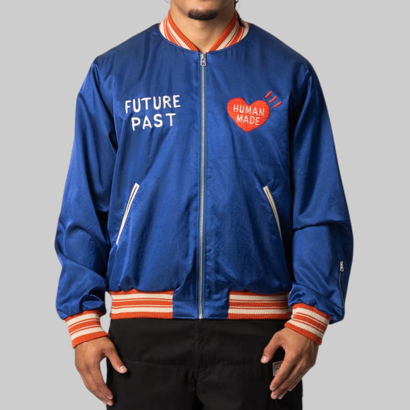 Human Made Satin Jacket - Blue