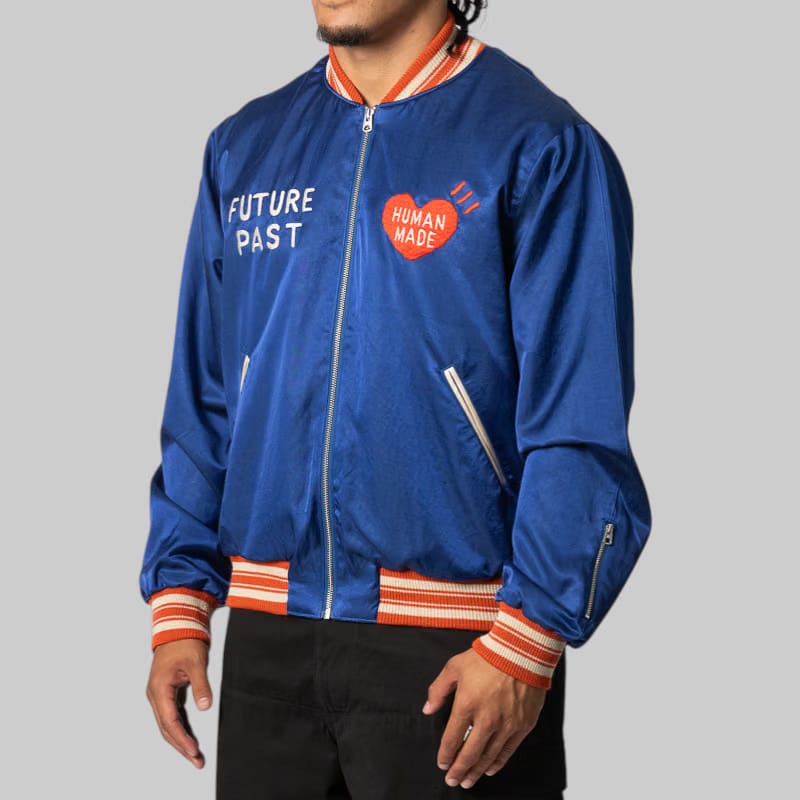 Human Made Satin Jacket - Blue